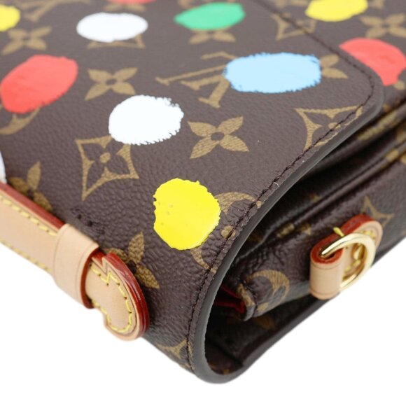 Louis Vuitton  LV x YK Dots Metis Pochette Monogram Painted Dots Crossbody Bag B - Picture 7 of 13